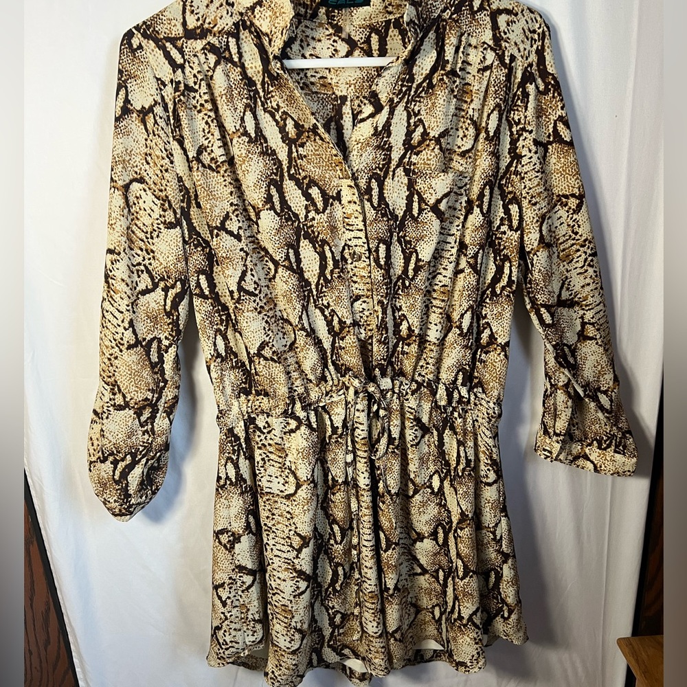 Animal print dress